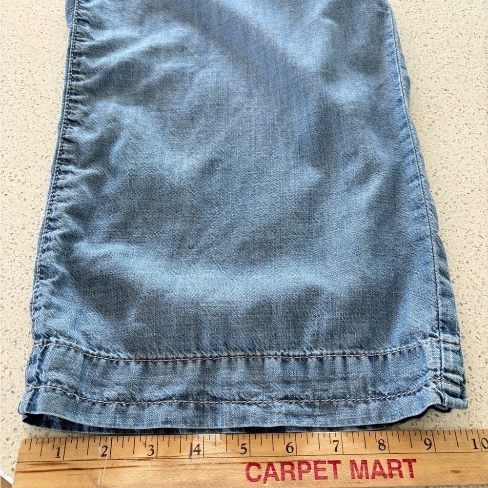 American Eagle Size 6 Lyocell Elastic Waist High Rise Wide Leg Cropped Pants - Picture 8 of 9